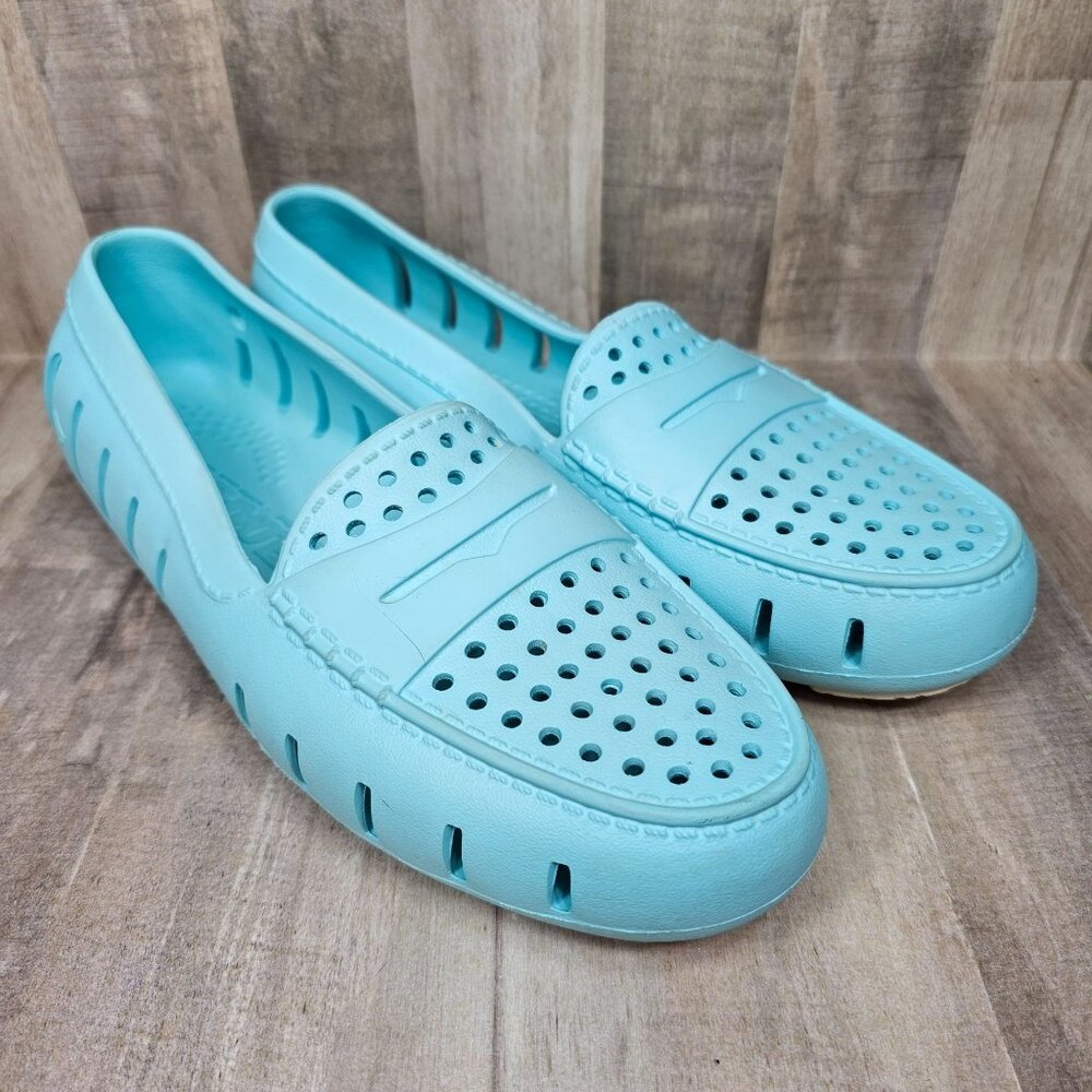 Floafers Posh Driver Shoes Womans Size 9‎ Blue Waterproof Loafers